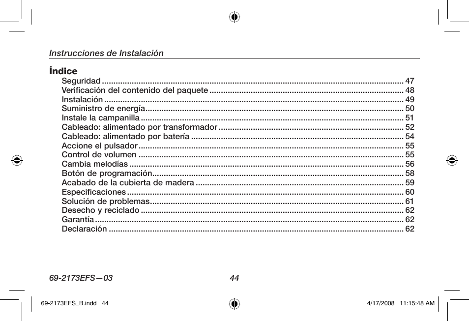 Honeywell RCW25 User Manual | Page 46 / 68