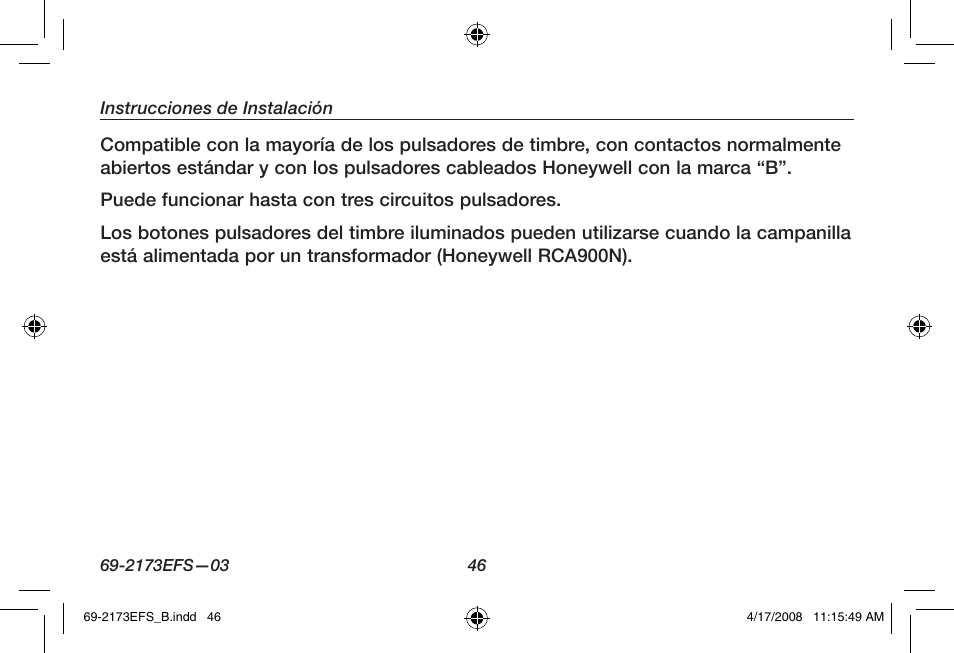 Honeywell RCW25 User Manual | Page 48 / 68