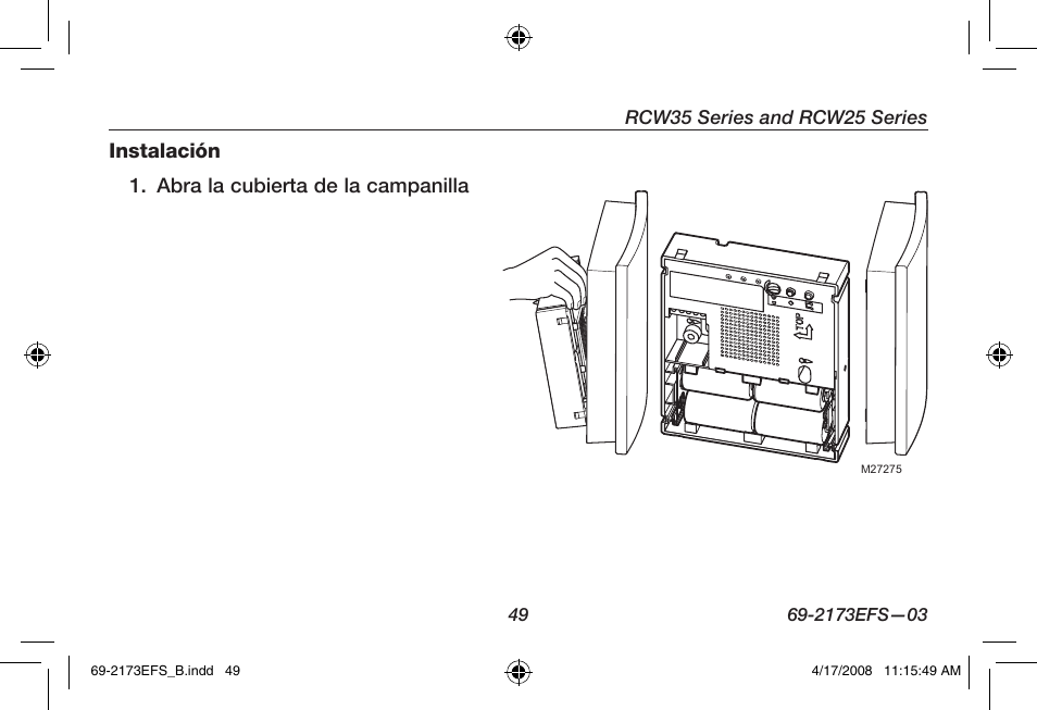 Honeywell RCW25 User Manual | Page 51 / 68