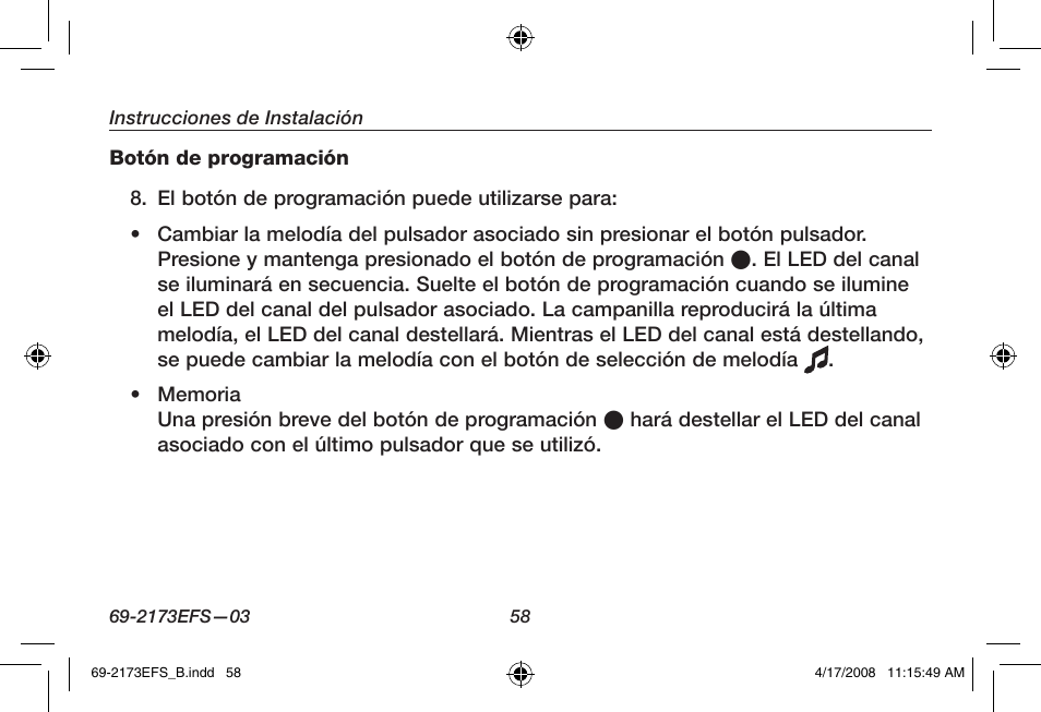 Honeywell RCW25 User Manual | Page 60 / 68
