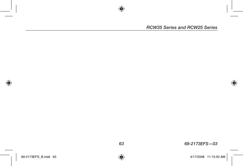 Honeywell RCW25 User Manual | Page 65 / 68