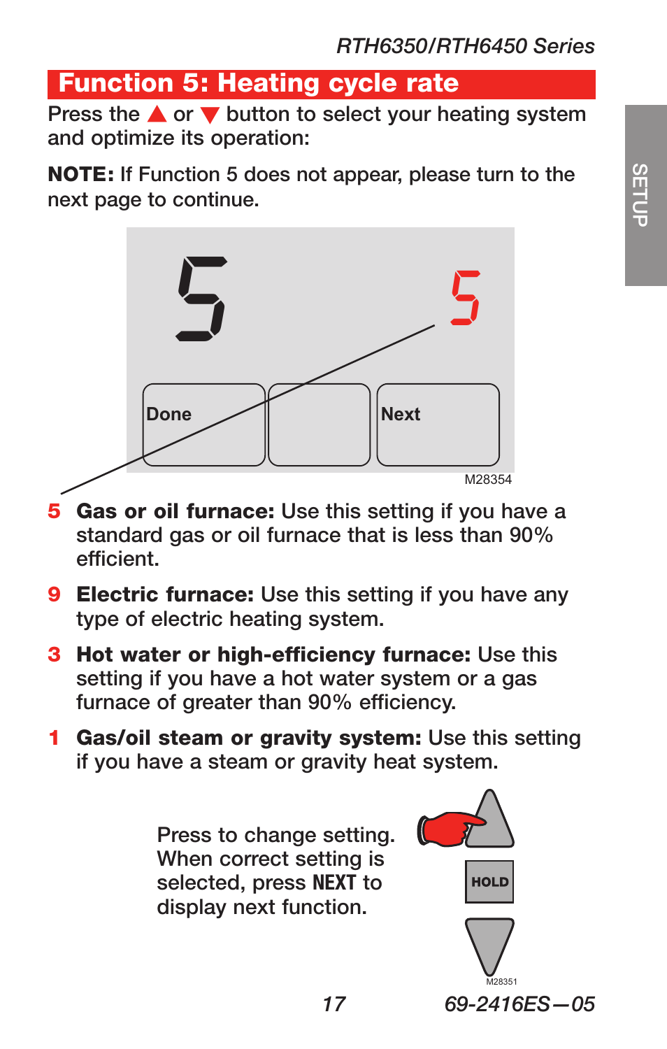 Honeywell RTH6350 User Manual | Page 19 / 64