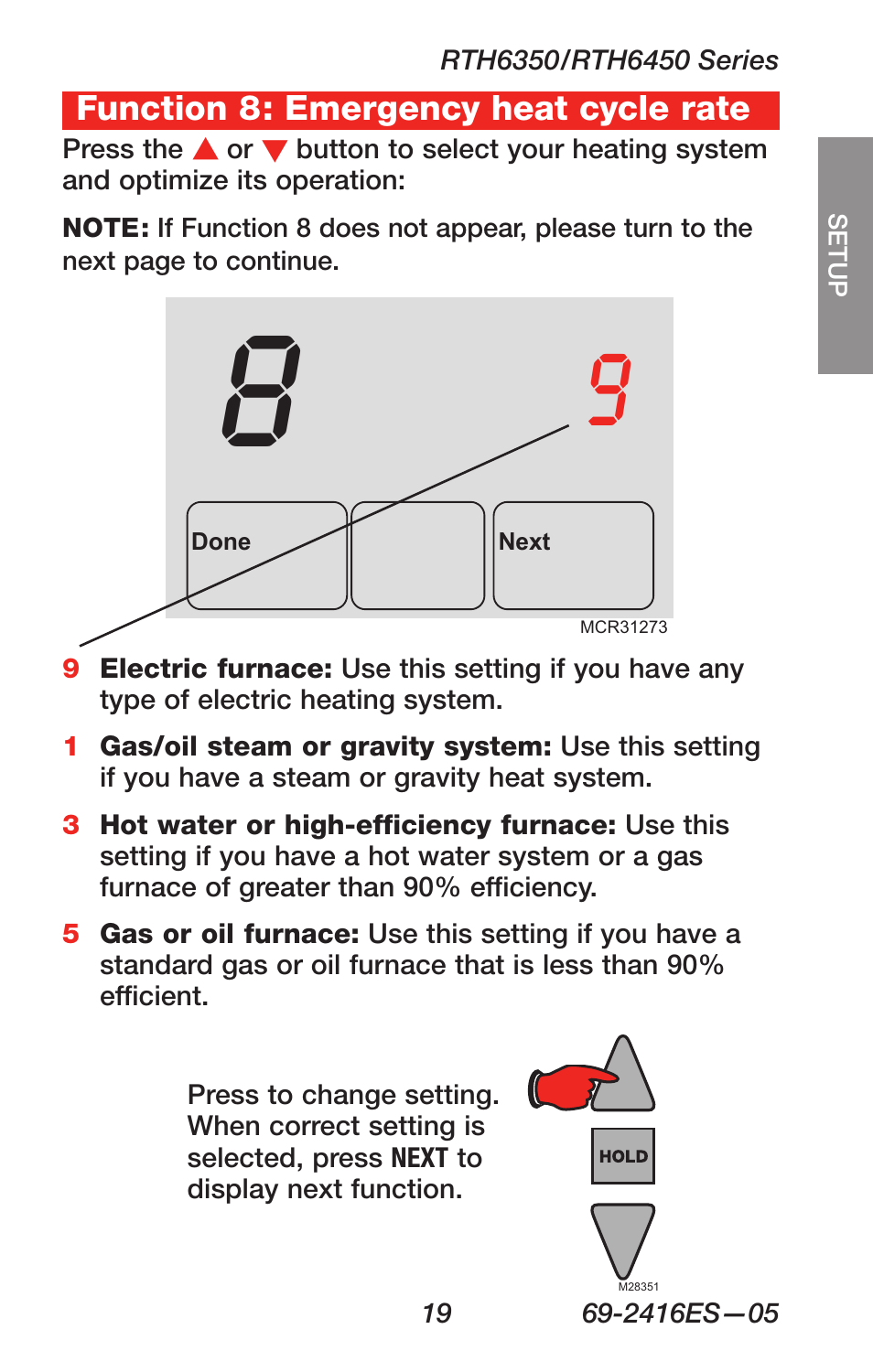 Honeywell RTH6350 User Manual | Page 21 / 64