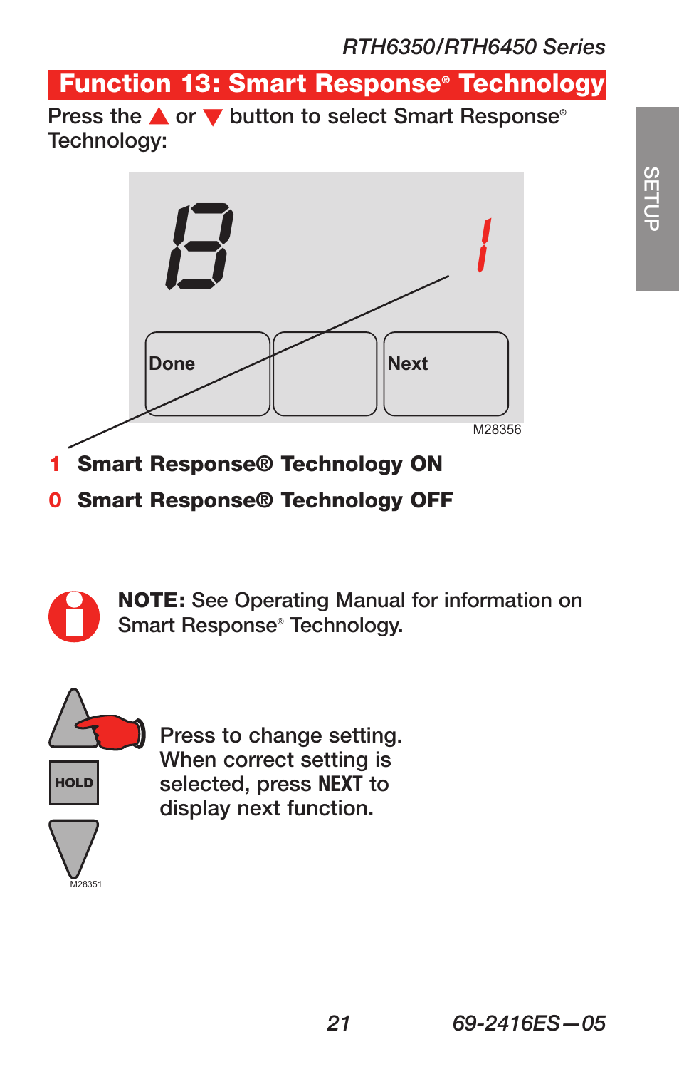 Honeywell RTH6350 User Manual | Page 23 / 64