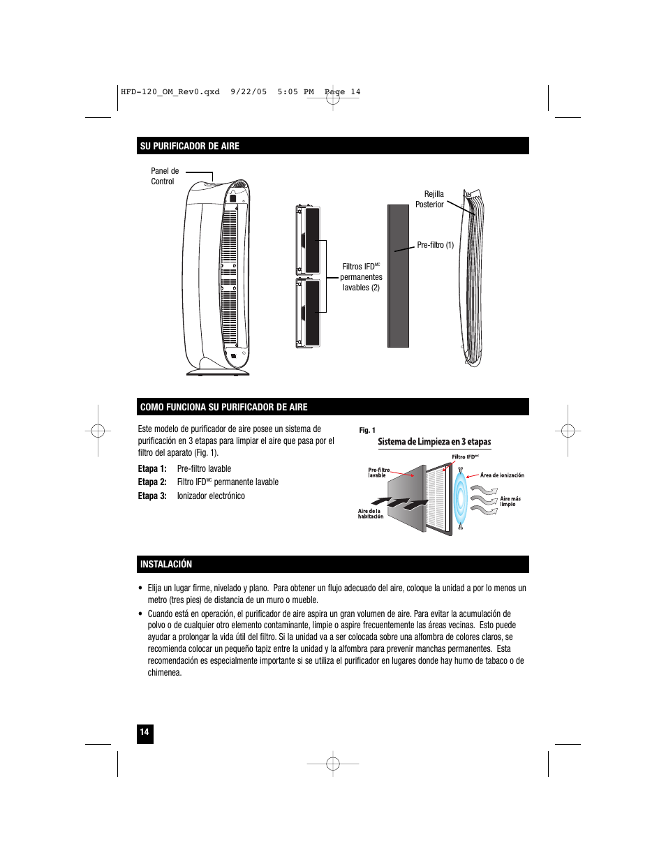 Honeywell HFD-120 User Manual | Page 14 / 20