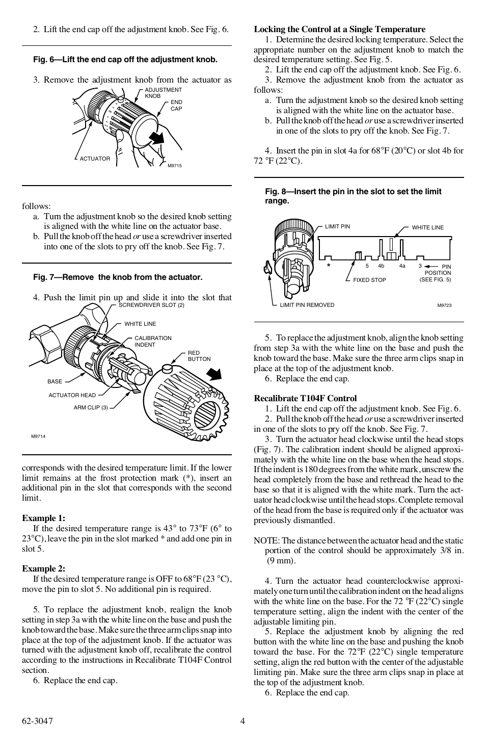 Honeywell T104F User Manual | Page 4 / 6