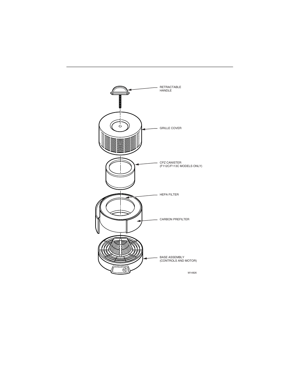 Fig. 1. air cleaner components | Honeywell F113A User Manual | Page 6 / 8