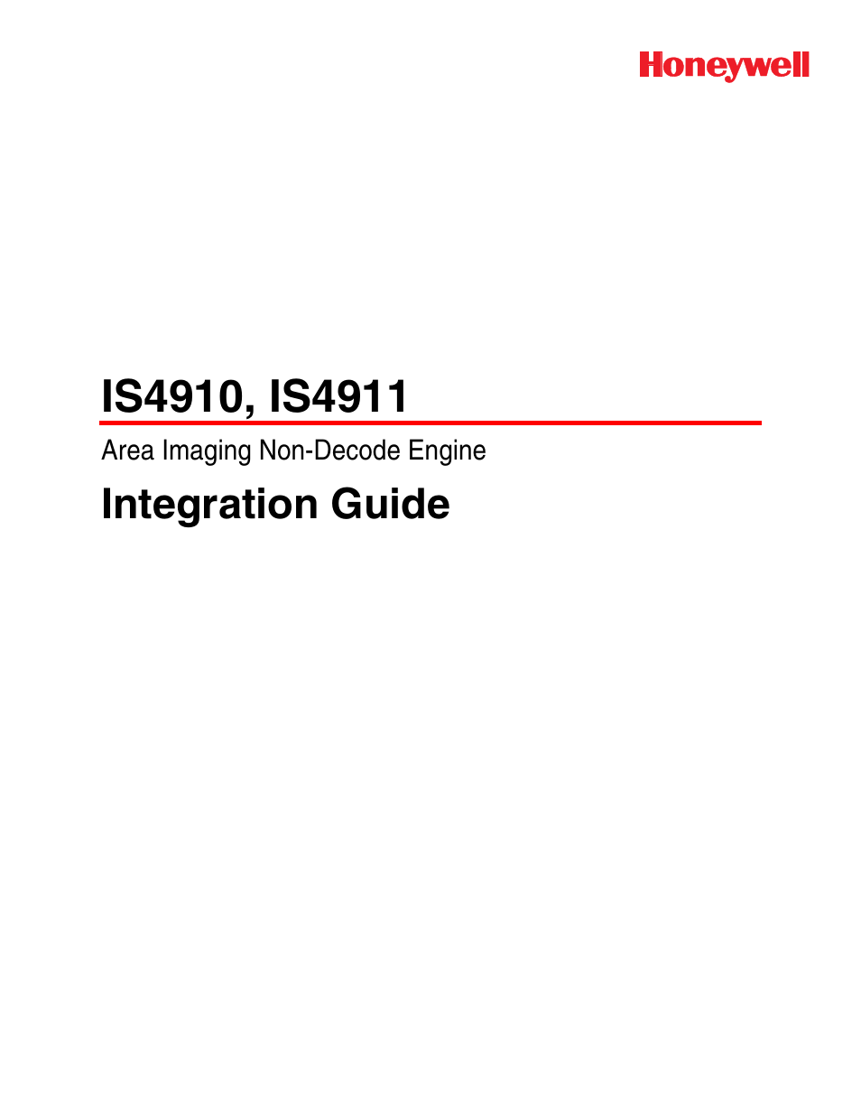 Honeywell IS4911 User Manual | 42 pages