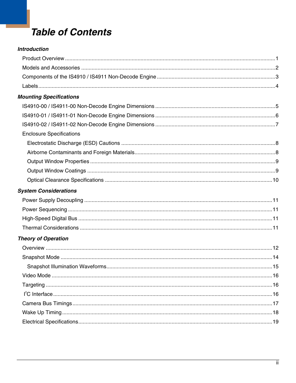 Honeywell IS4911 User Manual | Page 3 / 42