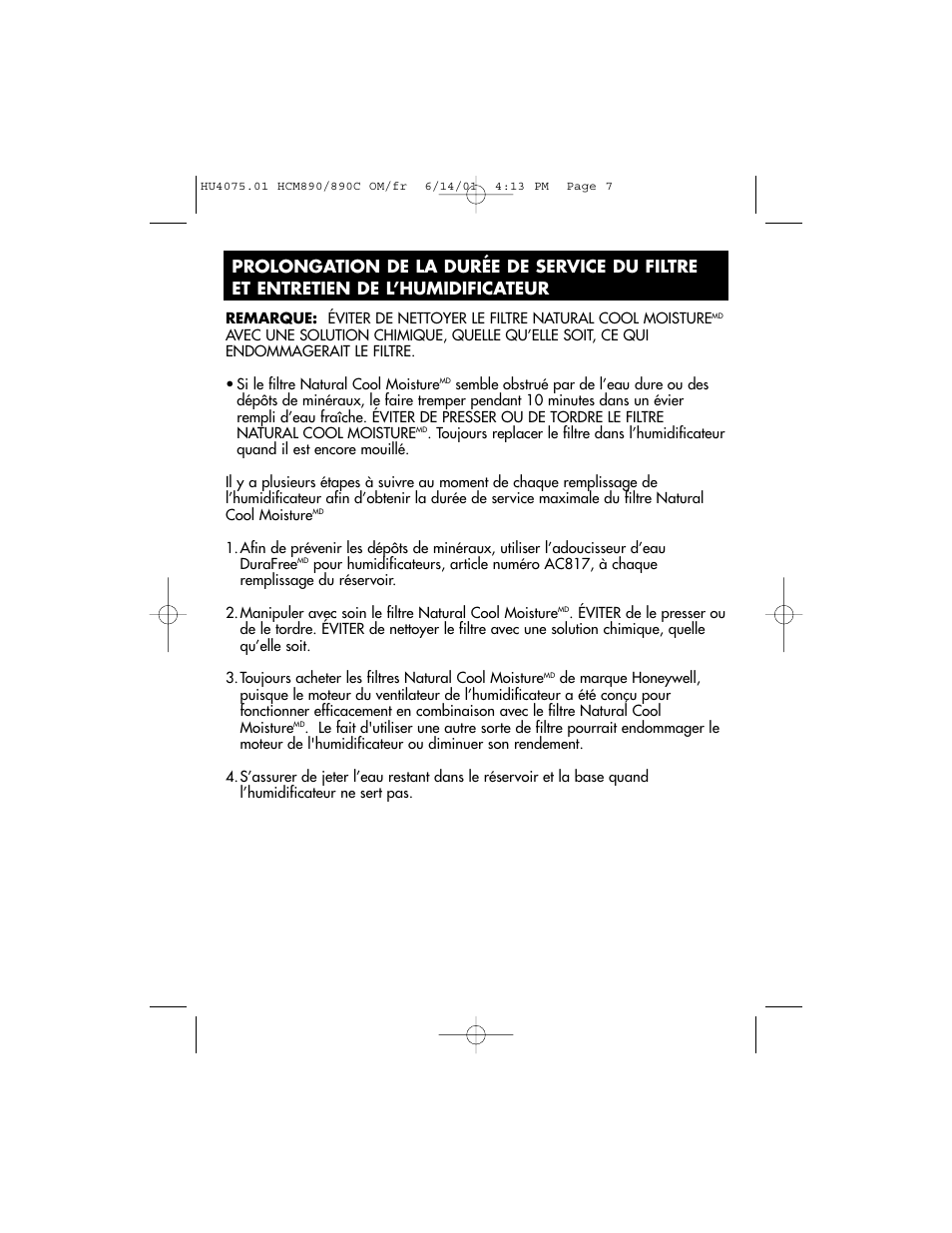 Honeywell HCM-890 User Manual | Page 19 / 36