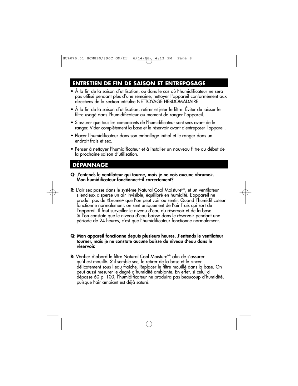 Honeywell HCM-890 User Manual | Page 20 / 36