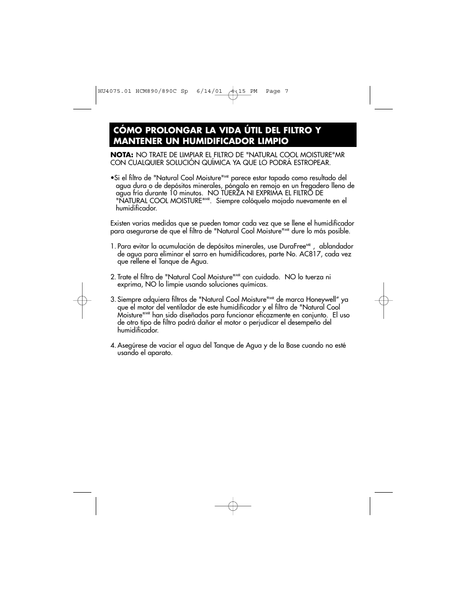 Honeywell HCM-890 User Manual | Page 31 / 36