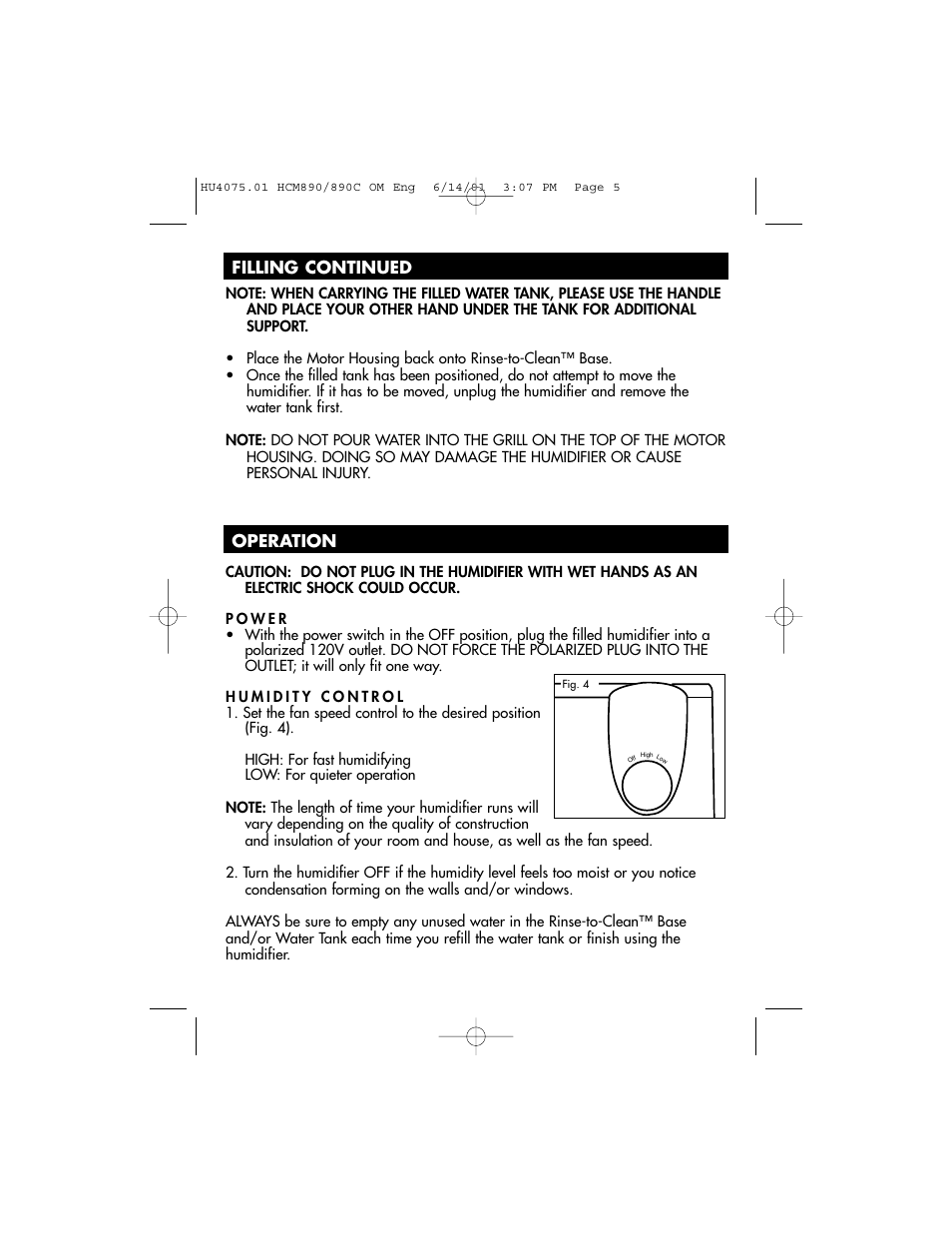 Honeywell HCM-890 User Manual | Page 5 / 36
