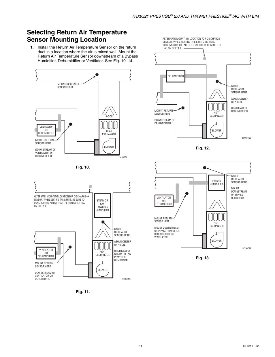 Tion, Thx9321 prestige, Iaq with eim | Honeywell PRESTIGE THX9321 User Manual | Page 11 / 160