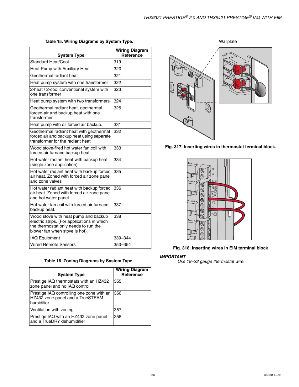 Honeywell PRESTIGE THX9321 User Manual | Page 137 / 160