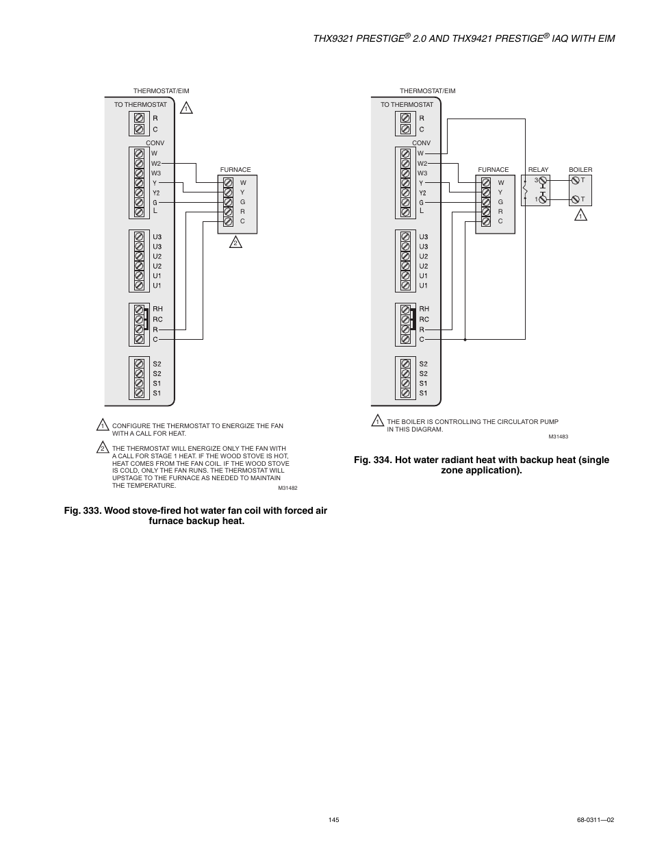 Thx9321 prestige, Iaq with eim | Honeywell PRESTIGE THX9321 User Manual | Page 145 / 160