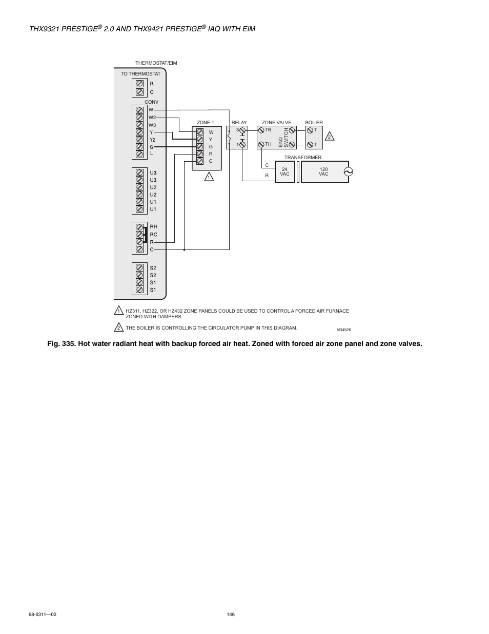 Thx9321 prestige, Iaq with eim | Honeywell PRESTIGE THX9321 User Manual | Page 146 / 160