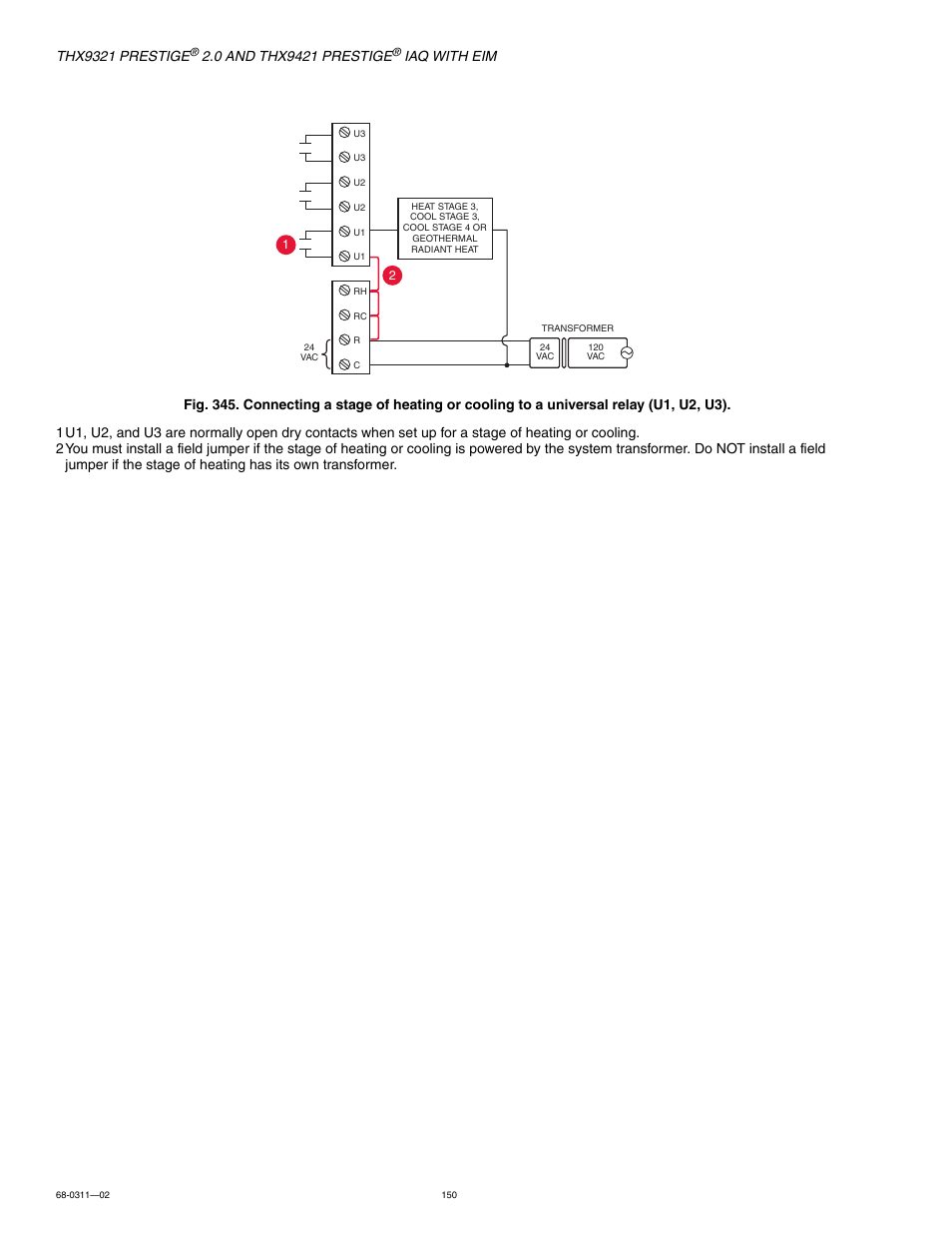 Thx9321 prestige, Iaq with eim | Honeywell PRESTIGE THX9321 User Manual | Page 150 / 160