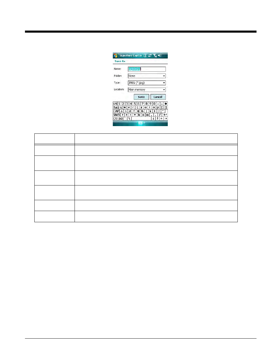 To clear a signature, Pen width options, To clear a signature -2 pen width options -2 | Honeywell Dolphin Demos User Manual | Page 34 / 46