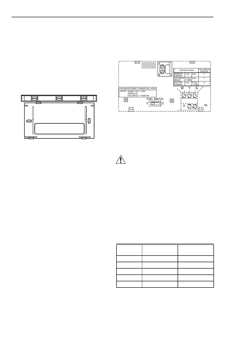 Caution, Adjust fan operation switch, as required, Adjust system on-time, as required | Wiring thermostat, T8112c,d electronic programmable thermostats | Honeywell D User Manual | Page 2 / 8