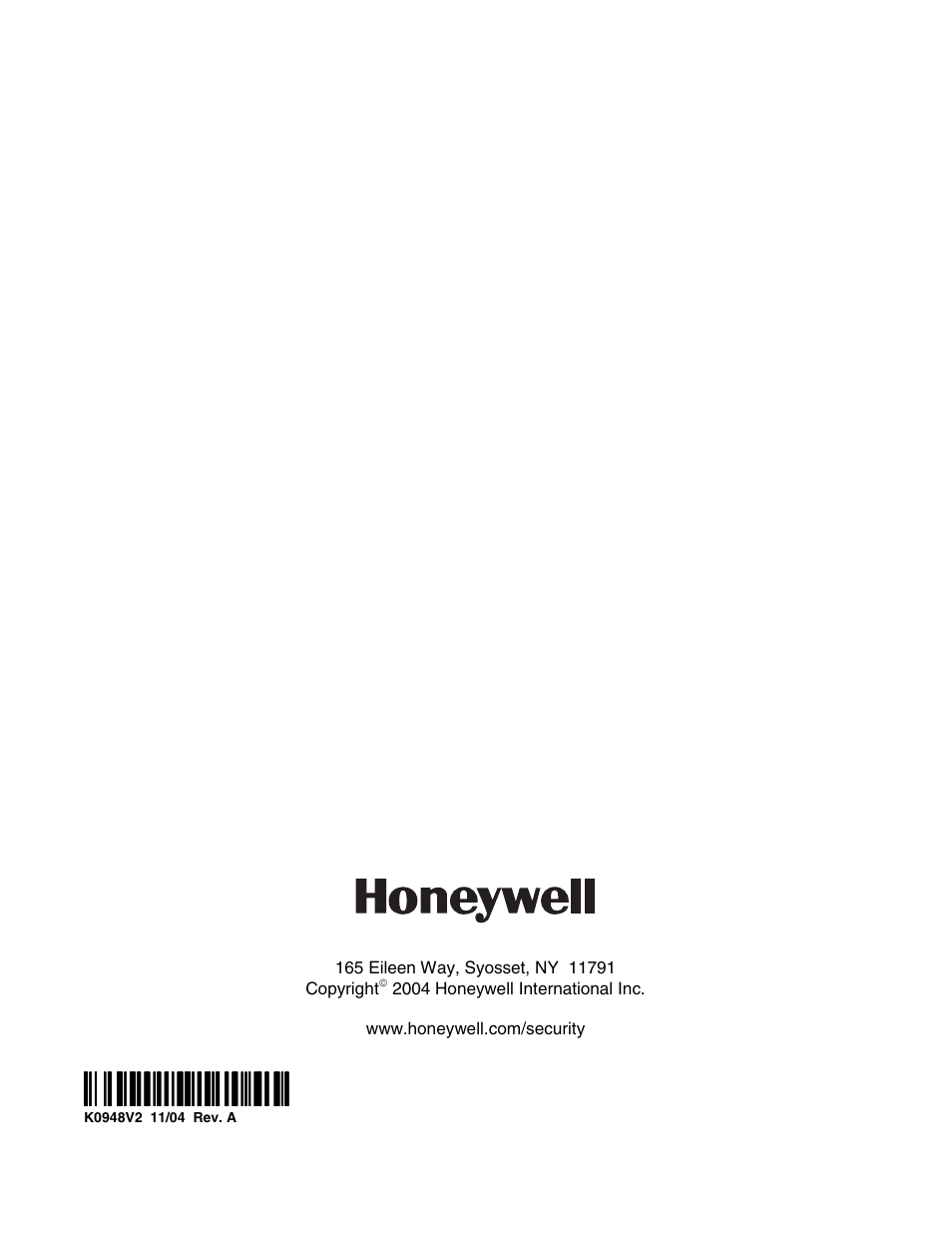 Honeywell Optiflex User Manual | Page 24 / 24