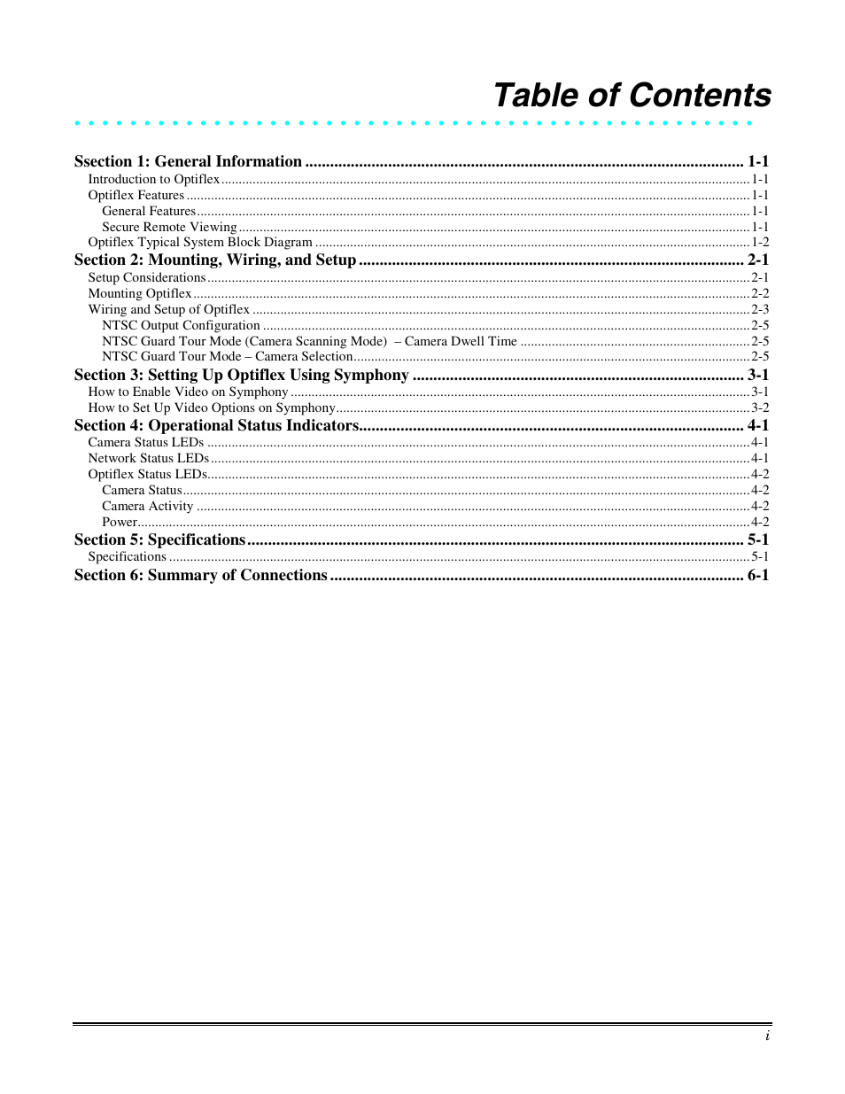 Honeywell Optiflex User Manual | Page 3 / 24