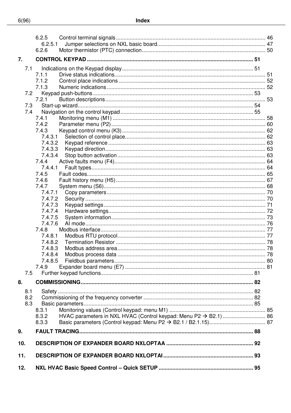 Honeywell NXL User Manual | Page 6 / 96