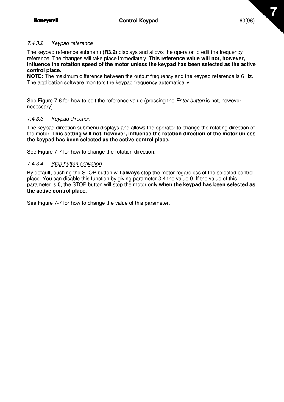 Honeywell NXL User Manual | Page 63 / 96
