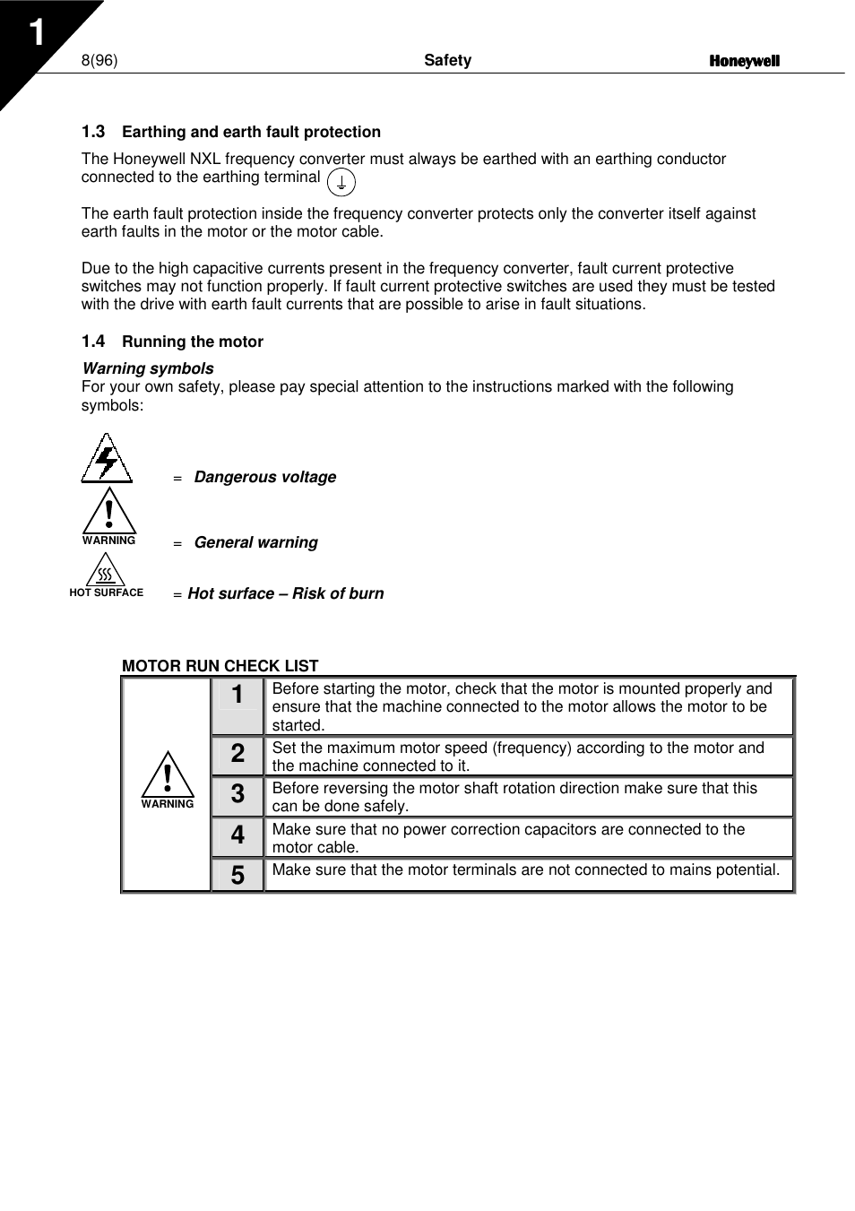 Honeywell NXL User Manual | Page 8 / 96