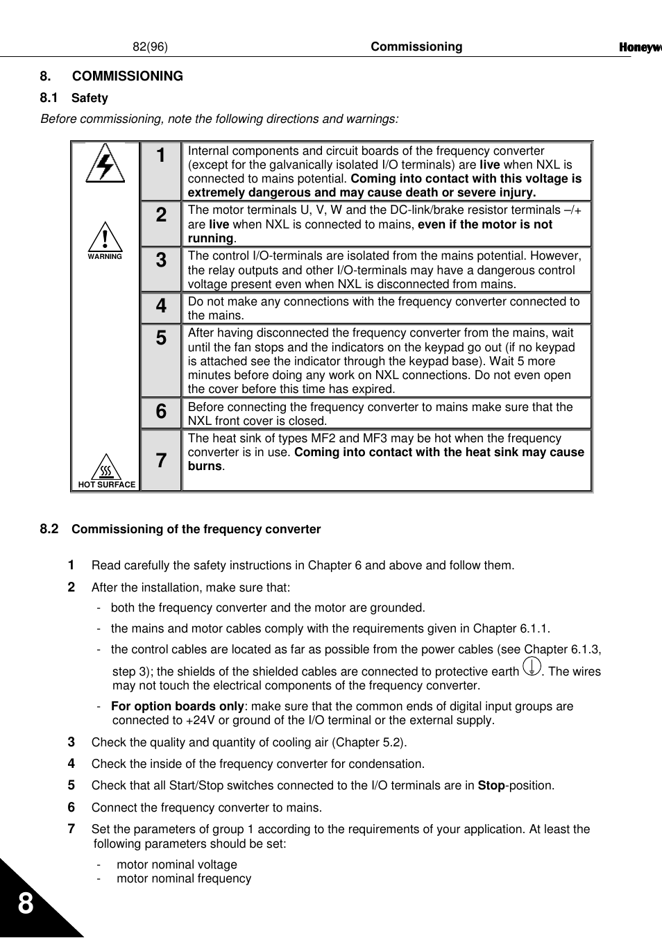 Honeywell NXL User Manual | Page 82 / 96