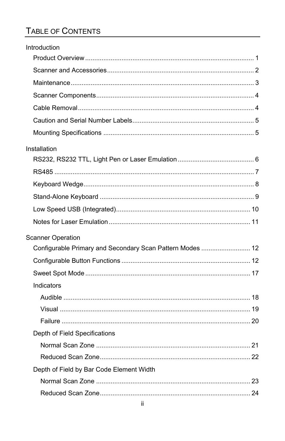 Honeywell QUANTUME IS3480 User Manual | Page 3 / 60