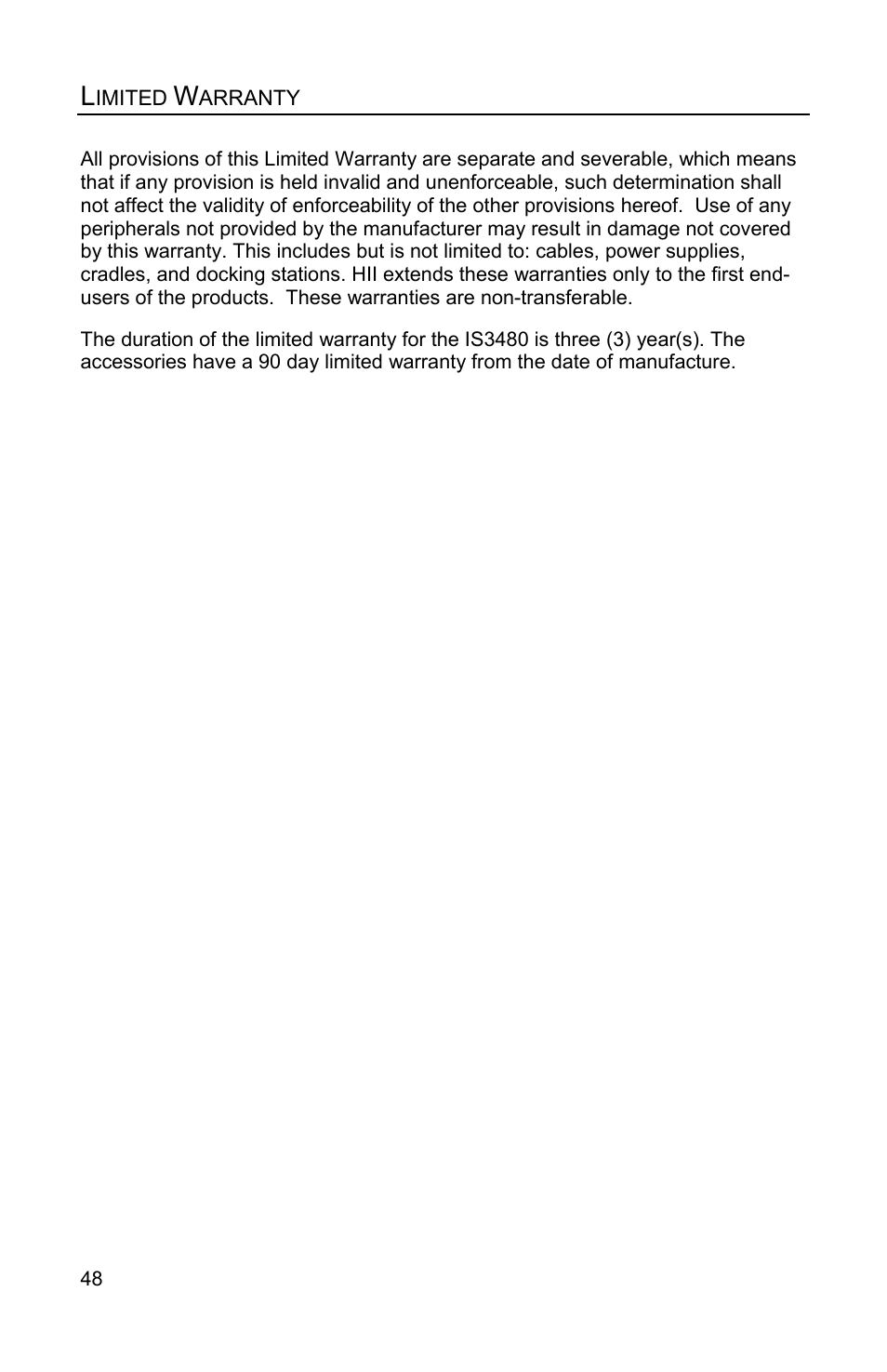 Honeywell QUANTUME IS3480 User Manual | Page 52 / 60