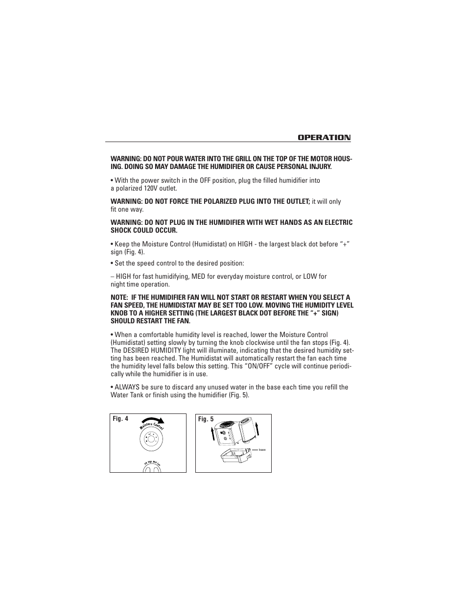 Operation | Honeywell HCM-2000 User Manual | Page 5 / 11