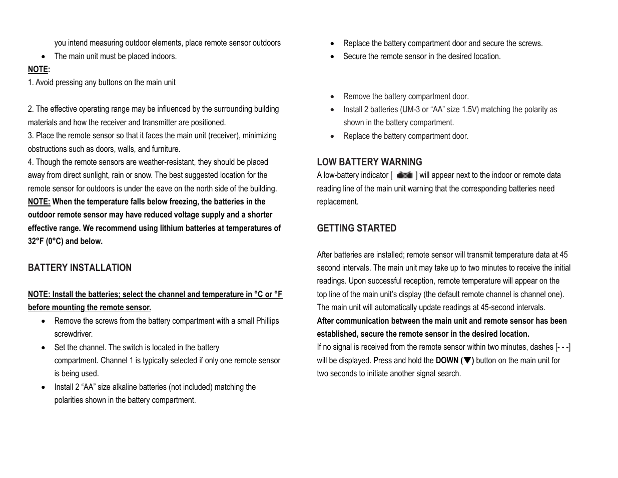 Honeywell TE219ELW User Manual | Page 5 / 12