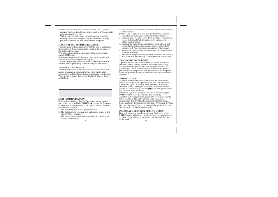 Honeywell TE22W User Manual | Page 6 / 9