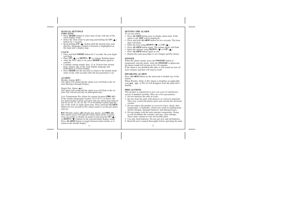 Honeywell TE22W User Manual | Page 7 / 9