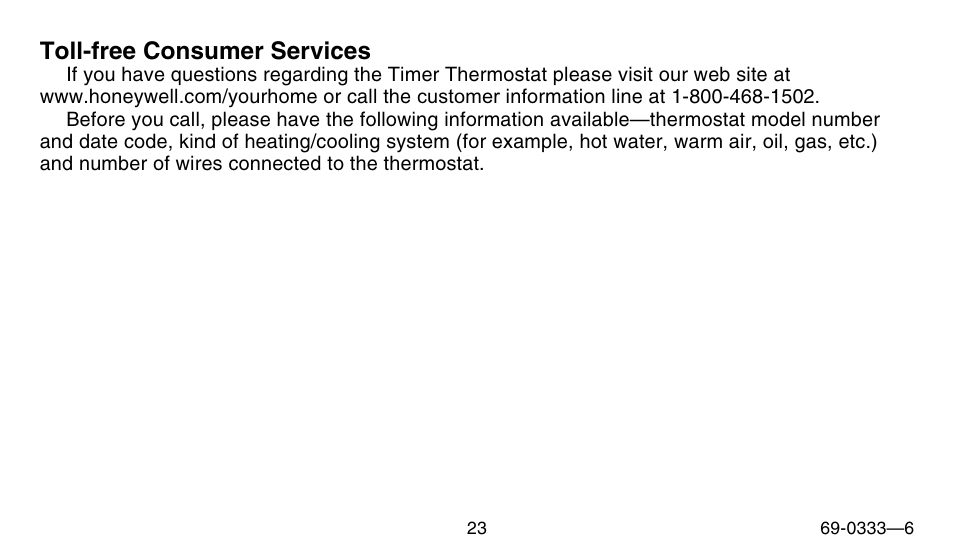 Honeywell CT1500 User Manual | Page 23 / 28