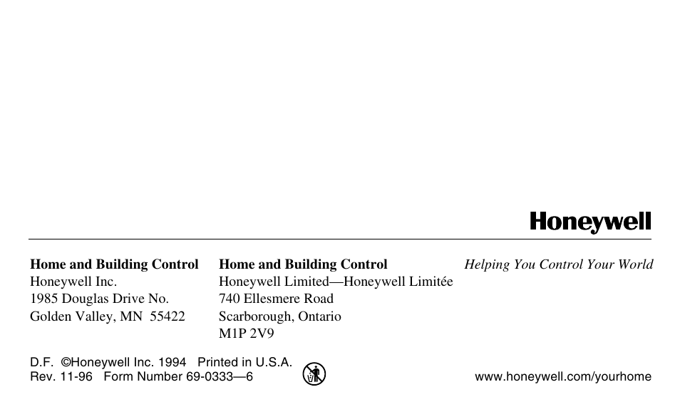 Honeywell CT1500 User Manual | Page 28 / 28