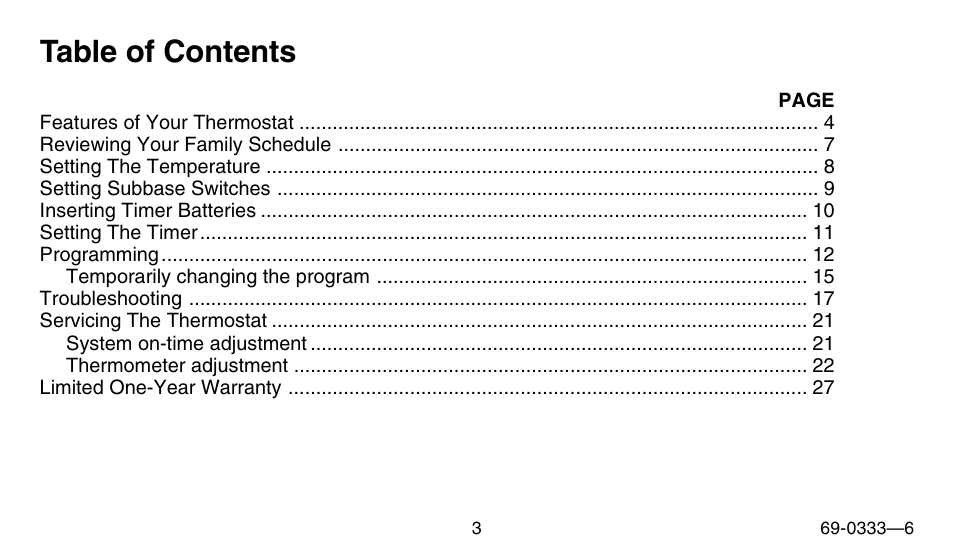 Honeywell CT1500 User Manual | Page 3 / 28