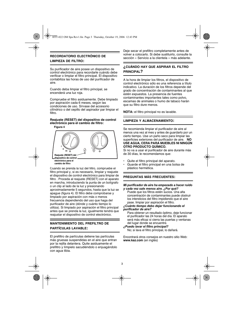 Honeywell ENVIRACAIRE HTT-022 User Manual | Page 11 / 12