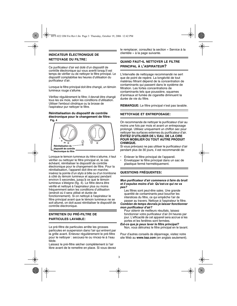 Honeywell ENVIRACAIRE HTT-022 User Manual | Page 7 / 12