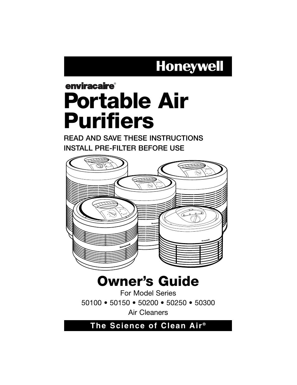 Honeywell Air Purifier 50100 User Manual | 27 pages