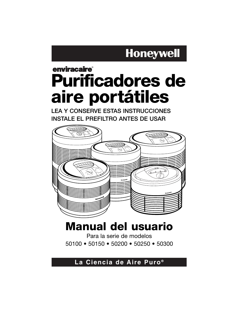 Purificadores de aire portátiles, Manual del usuario, Iii o | He pa f ilter pr efilt er | Honeywell Air Purifier 50100 User Manual | Page 19 / 27