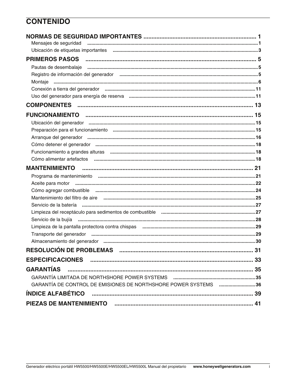 Honeywell HW5500L User Manual | Page 51 / 94