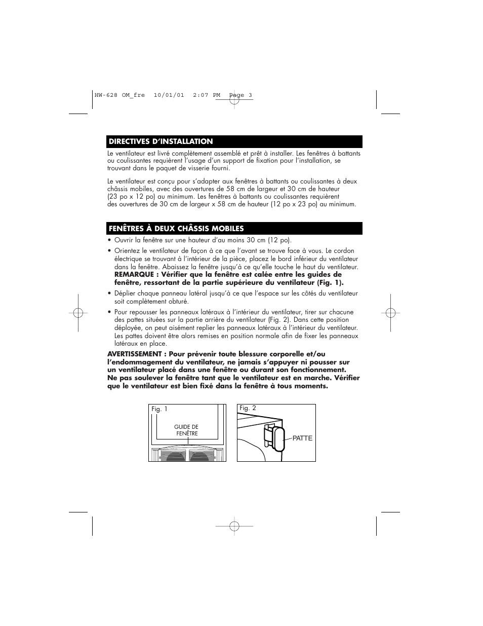 Honeywell HW-628 User Manual | Page 12 / 24