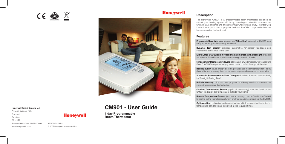 Honeywell CM901 User Manual | 18 pages