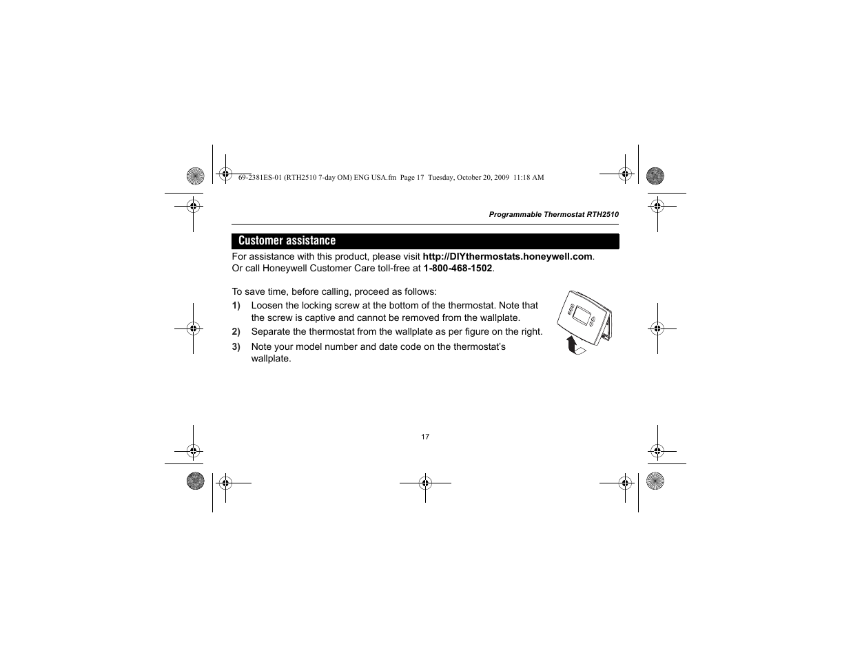 Honeywell RTH2510 User Manual | Page 19 / 44