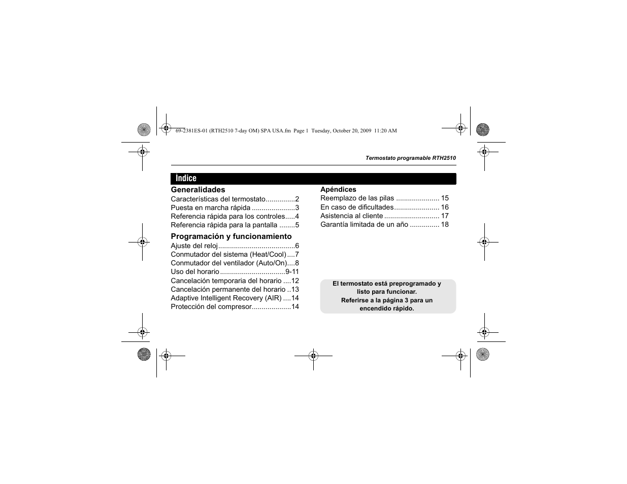 Honeywell RTH2510 User Manual | Page 25 / 44