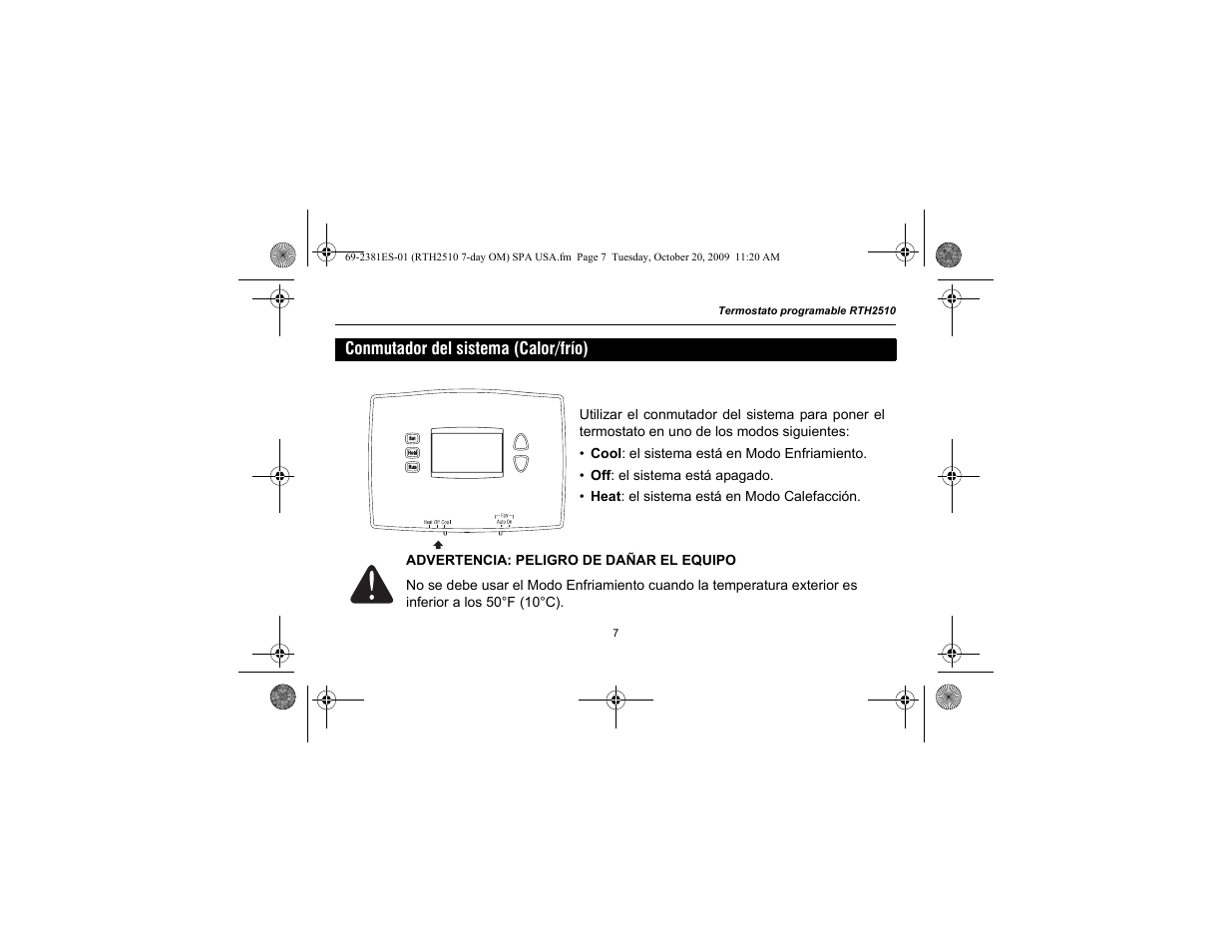 Honeywell RTH2510 User Manual | Page 31 / 44