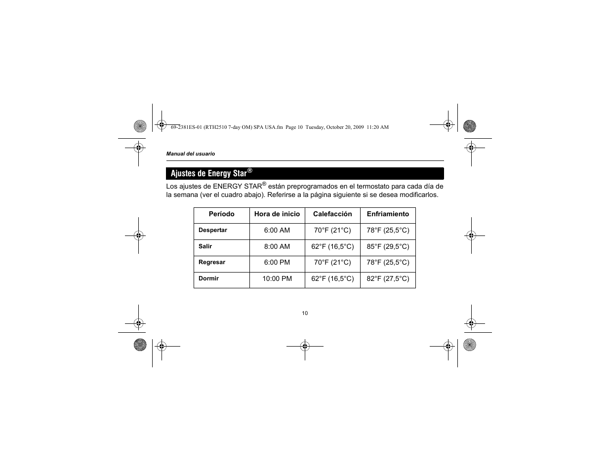 Honeywell RTH2510 User Manual | Page 34 / 44